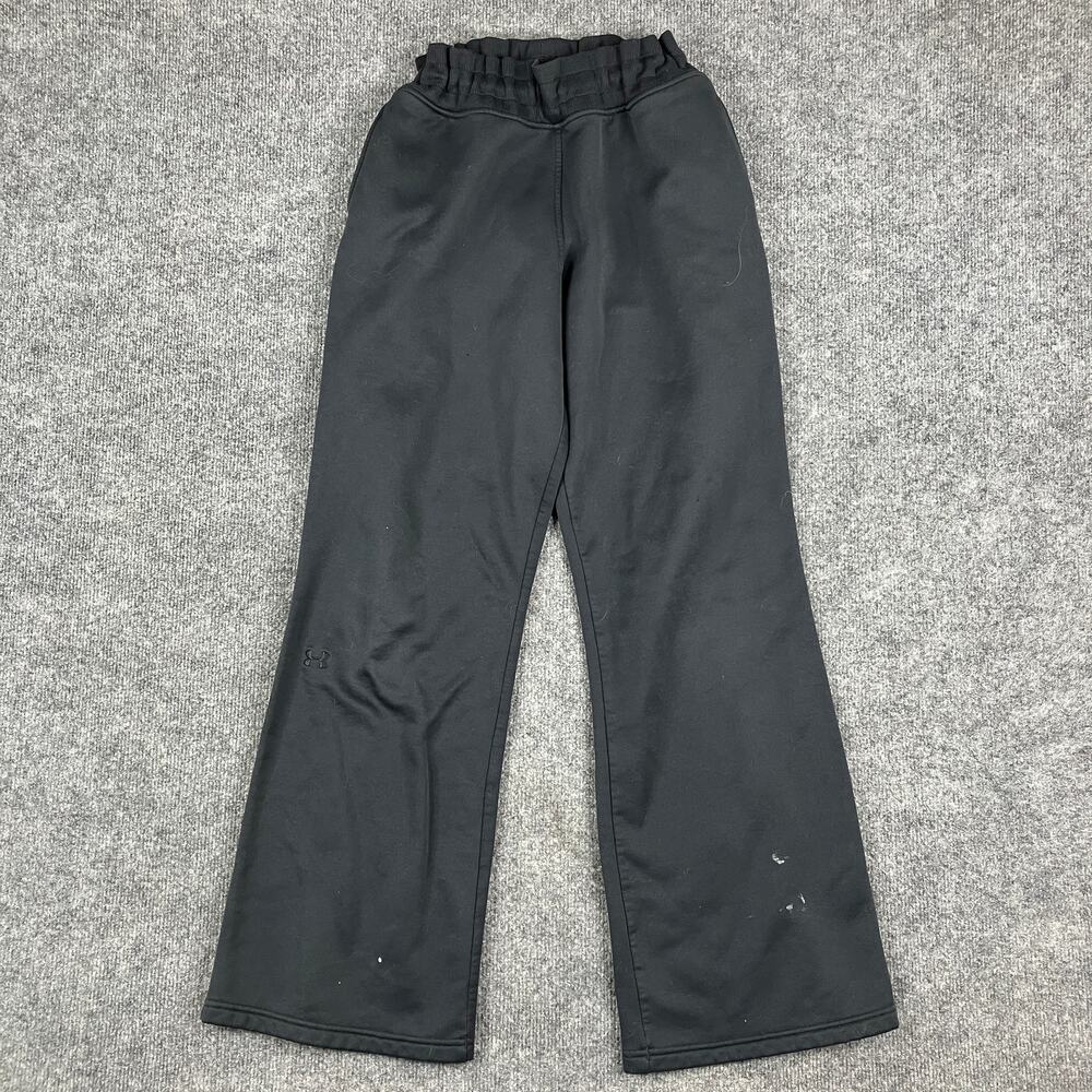 Under Armour Sweatpants Womens Size L Black Flared Stretch Athletic Joggers